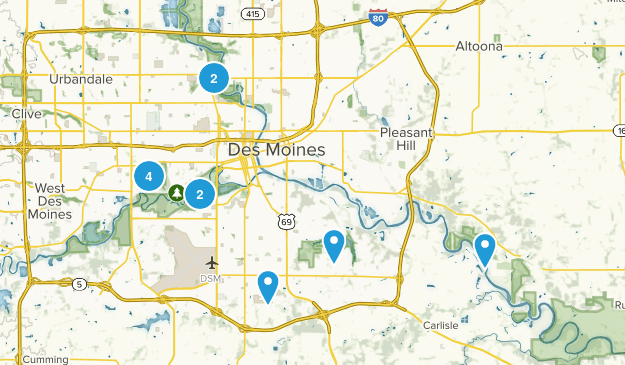 Des Moines, Iowa Map