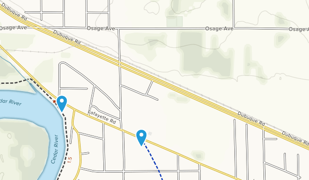 Evansdale, Iowa Map