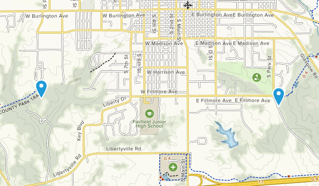 Fairfield, Iowa Map