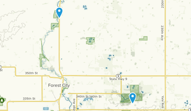Forest City, Iowa Map
