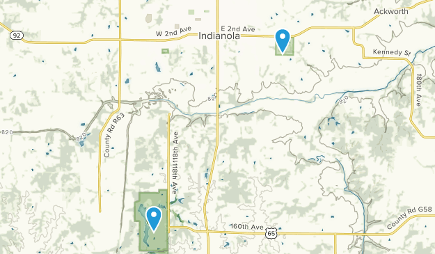 Indianola, Iowa Map