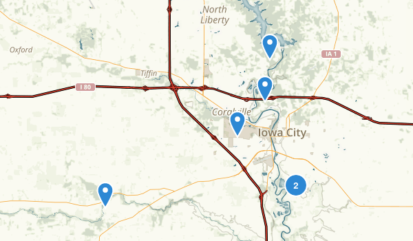 Iowa City, Iowa Map