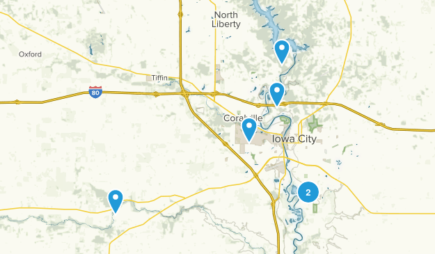 Iowa City, Iowa Map