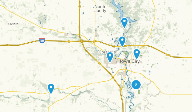 Iowa City, Iowa Map