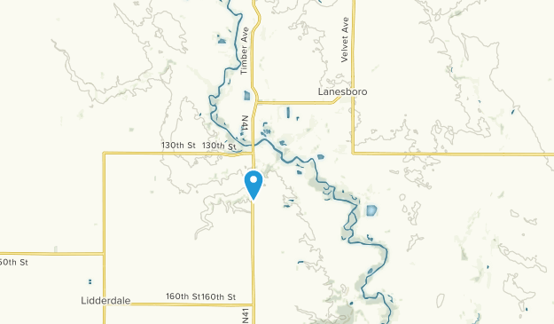 Lanesboro, Iowa Map