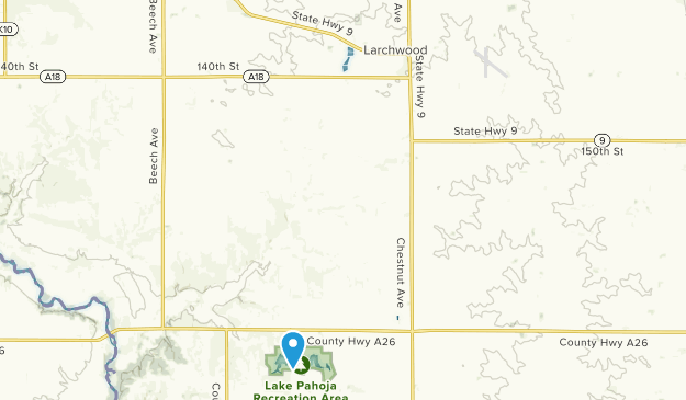 Larchwood, Iowa Map