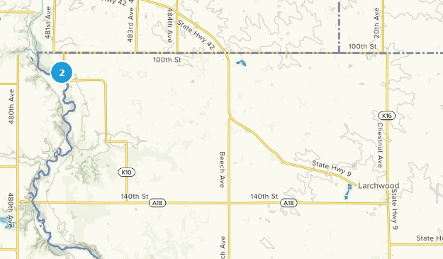 Larchwood, Iowa Map