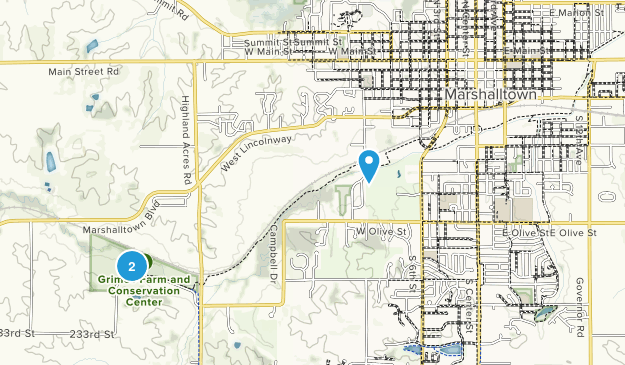 Marshalltown, Iowa Map