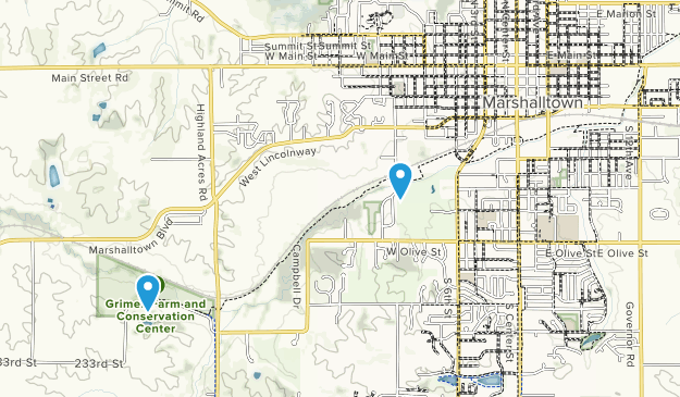 Marshalltown, Iowa Map
