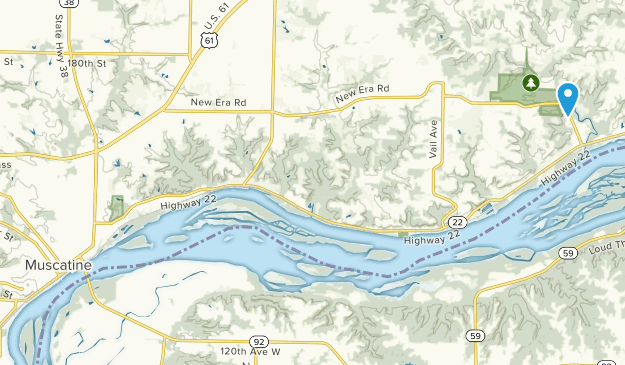 Muscatine, Iowa Map