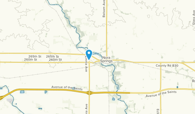 Nora Springs, Iowa Map