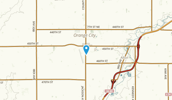 Orange City, Iowa Map