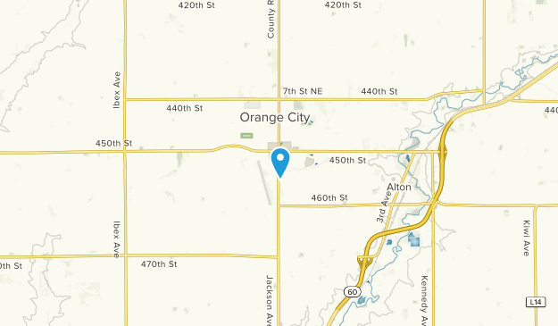 Orange City, Iowa Map