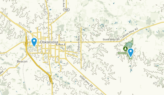 Oskaloosa, Iowa Map