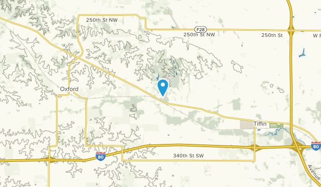 Oxford, Iowa Map