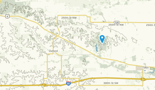 Oxford, Iowa Map