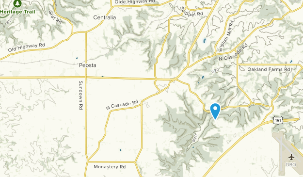 Peosta, Iowa Map