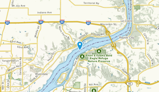 Pleasant Valley, Iowa Map