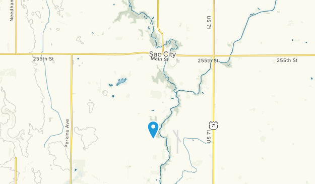 Sac City, Iowa Map