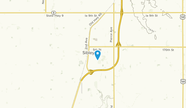 Sibley, Iowa Map