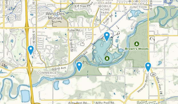 West Des Moines, Iowa Map