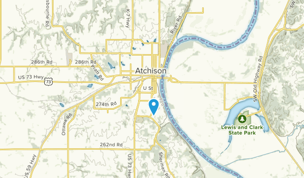 Atchison, Kansas Map