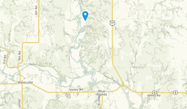 Blue Rapids, Kansas Map