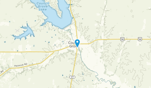 Council Grove, Kansas Map