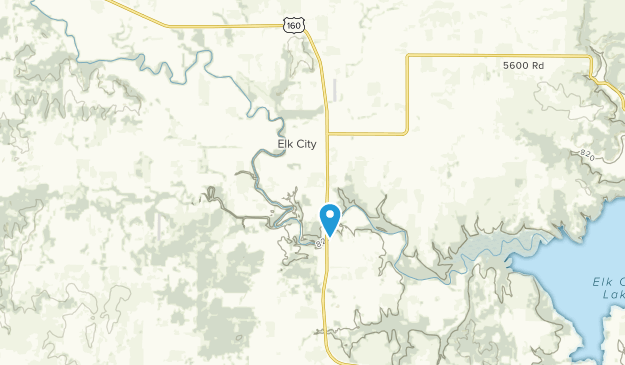 Elk City, Kansas Map