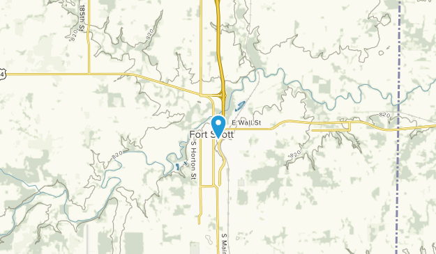 Fort Scott, Kansas Map