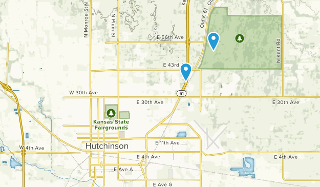 Hutchinson, Kansas Map