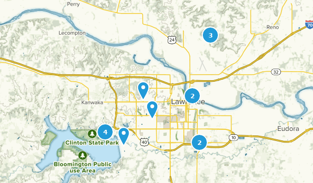 Lawrence, Kansas Map