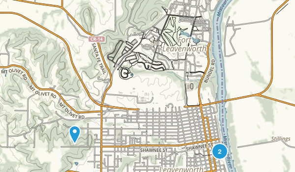Leavenworth, Kansas Map