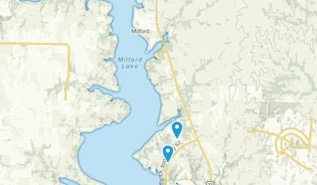 Milford, Kansas Map