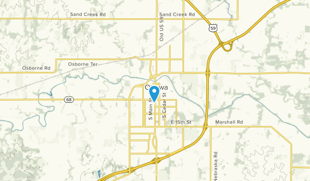 Ottawa, Kansas Map