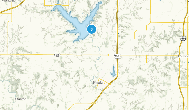 Paola, Kansas Map