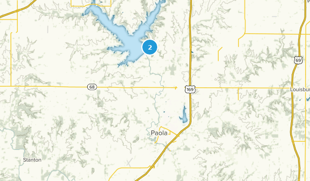 Paola, Kansas Map