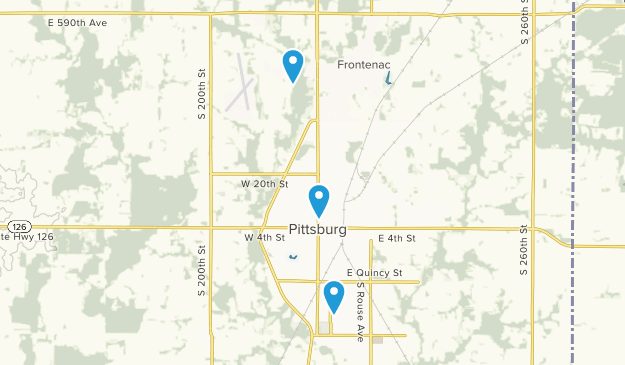 Pittsburg, Kansas Map