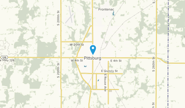 Pittsburg, Kansas Map