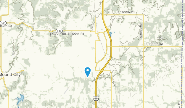 Pleasanton, Kansas Map