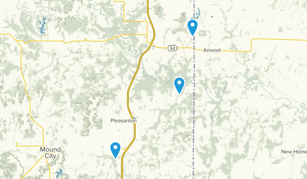 Pleasanton, Kansas Map