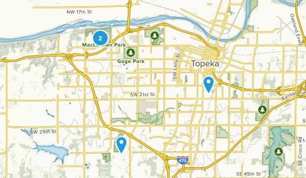 Topeka, Kansas Map