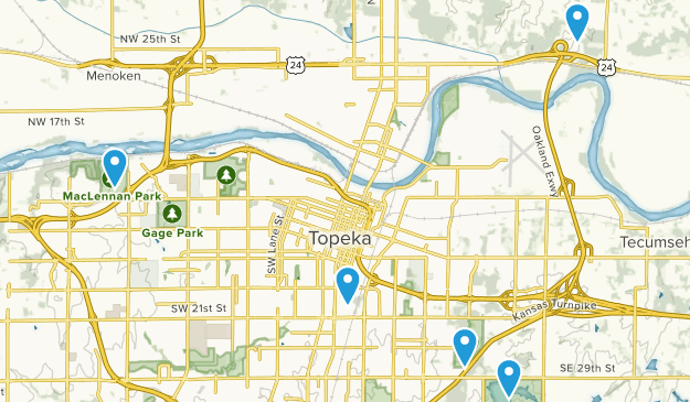 Topeka, Kansas Map