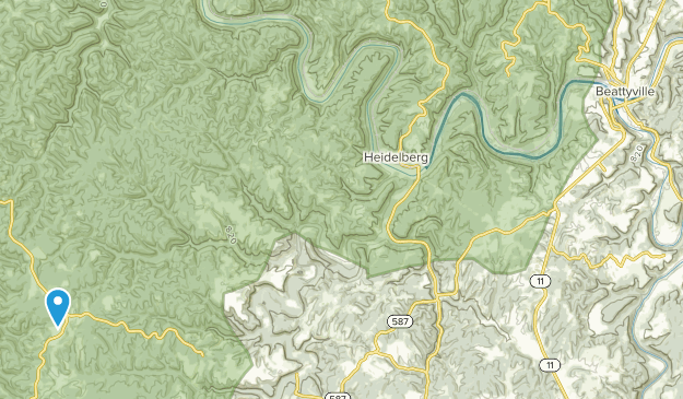 Beattyville, Kentucky Map