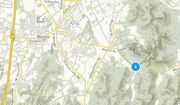 Berea, Kentucky Map