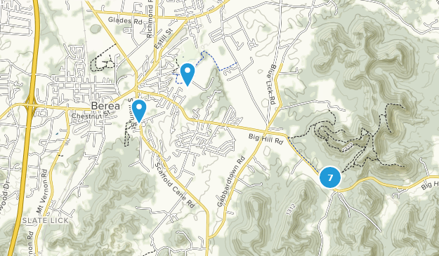 Berea, Kentucky Map