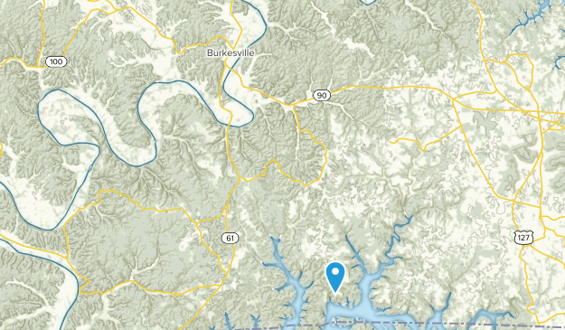 Burkesville, Kentucky Map