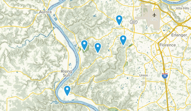 Burlington, Kentucky Map