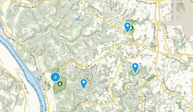 Burlington, Kentucky Map