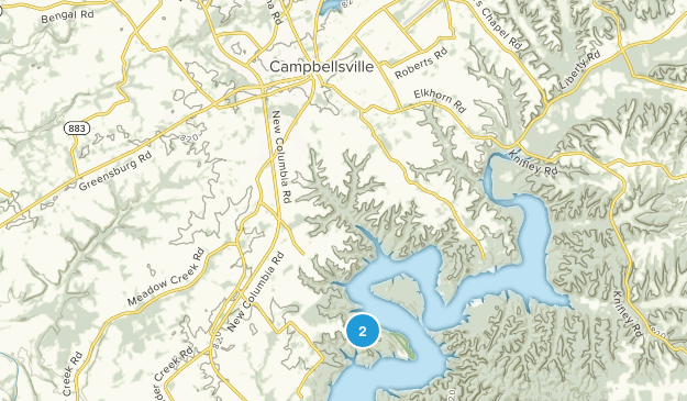 Campbellsville, Kentucky Map